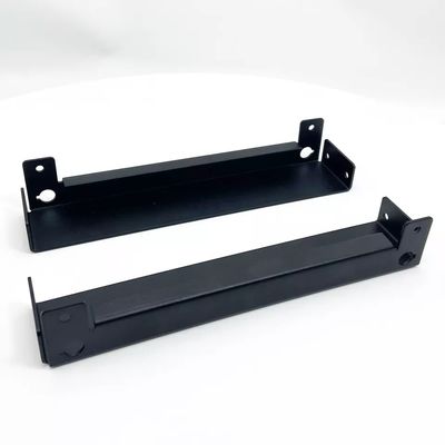 Custom Sheet Metal Fabrication Aluminum Alloy Stamping Parts With Black Powder Coating